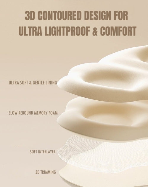 3D Contoured Puffy Cute Could Sleep Eye Mask - Ultra Lightproof and Co