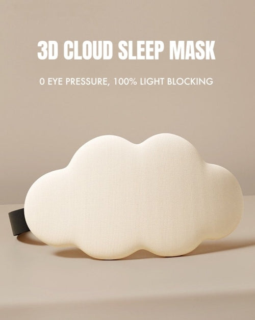 3D Contoured Puffy Cute Could Sleep Eye Mask - Ultra Lightproof and Co